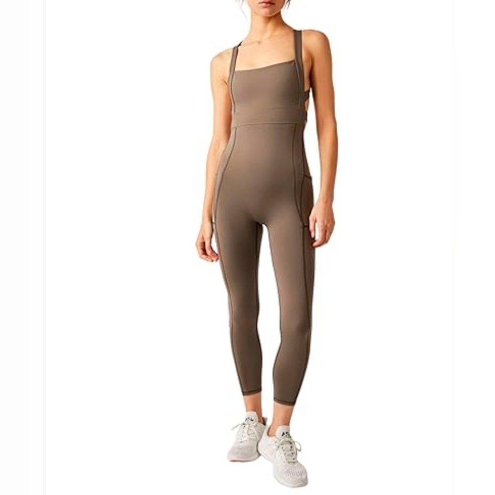 Free People My High One-Piece Jumpsuit Charcoal M - Picture 5 of 13